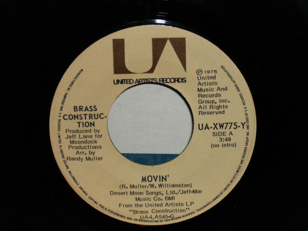 Brass Construction - Movin' / Talkin'