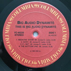 Big Audio Dynamite - This Is Big Audio Dynamite Vinyl Record