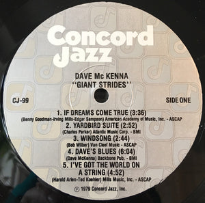 Dave McKenna - Giant Strides - 1979