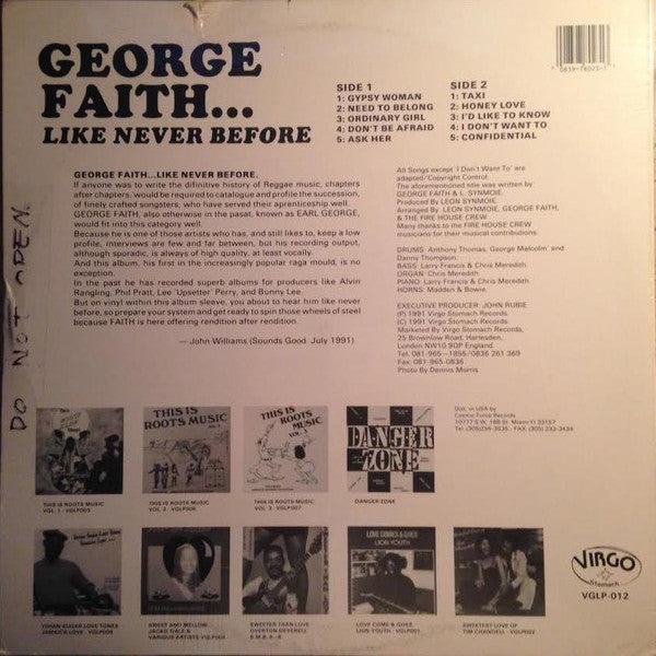 George Faith - Like Never Before