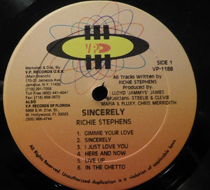 Richie Stephens - Sincerely