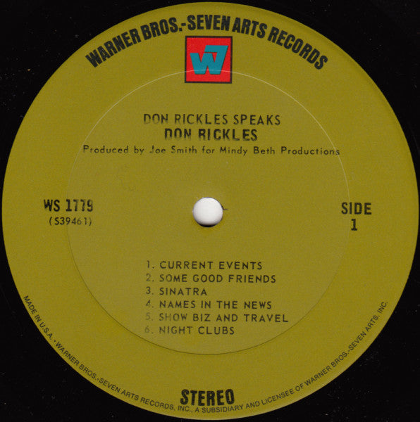 Don Rickles - Don Rickles Speaks!