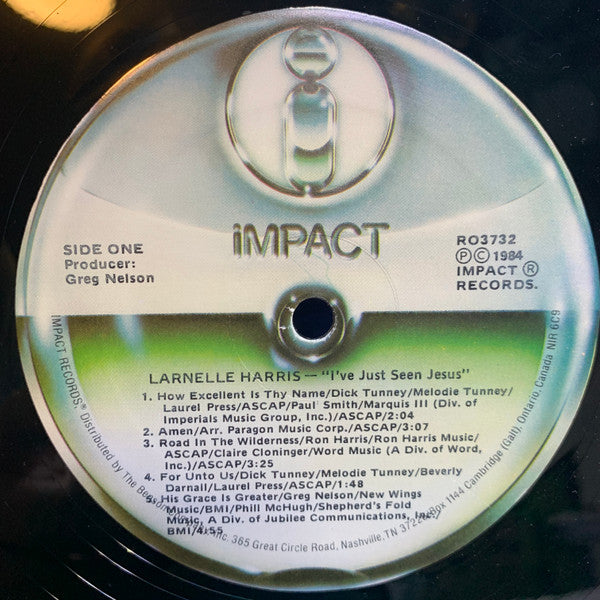 Larnelle Harris - I've Just Seen Jesus - 1985
