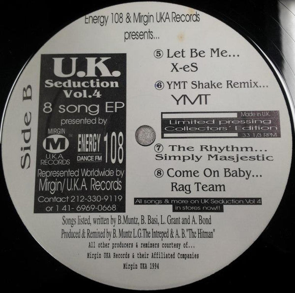 Various - Energy 108 & Mirgin UKA Records Presents U.K. Seduction Vol. 4