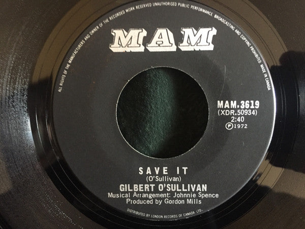 Gilbert O'Sullivan - Alone Again (Naturally) - 1972