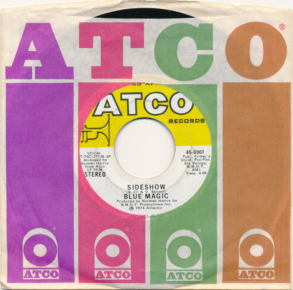 Blue Magic - Sideshow / Just Don't Want To Be Lonely