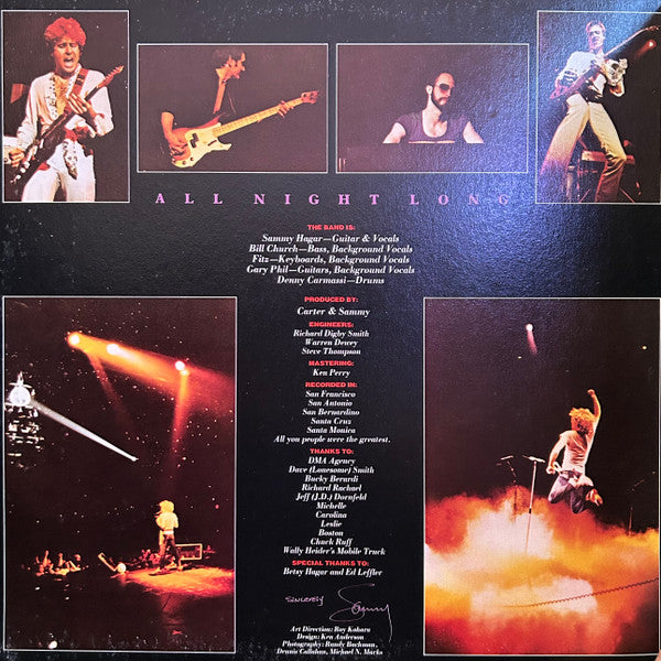 Sammy Hagar - All Night Long - 1978