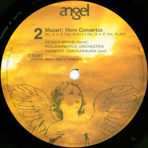 Wolfgang Amadeus Mozart / Dennis Brain, Philharmonia Orchestra, Herbert von Karajan - Horn Concertos -