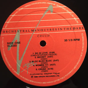 Orchestral Manoeuvres In The Dark - Crush - 1985