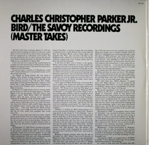 Charlie Parker - Bird / The Savoy Recordings (Master Takes) - 1976