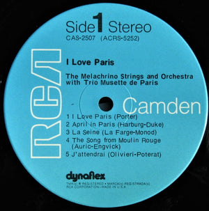 The Melachrino Strings And Orchestra - I Love Paris
