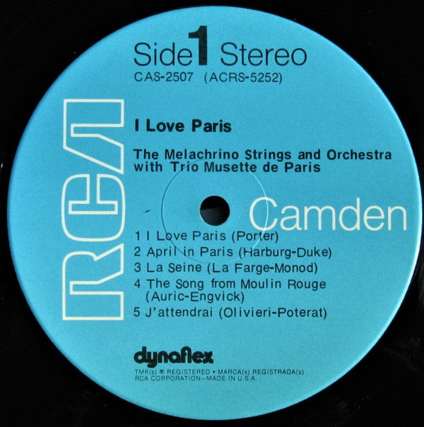 The Melachrino Strings And Orchestra - I Love Paris