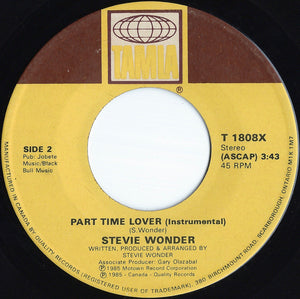 Stevie Wonder - Part-Time Lover - 1985