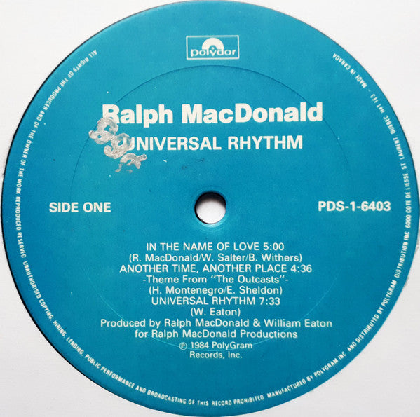 Ralph MacDonald - Universal Rhythm