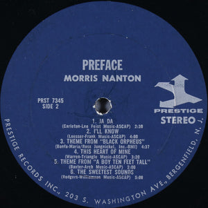 Morris Nanton Trio, The - Preface - 1964
