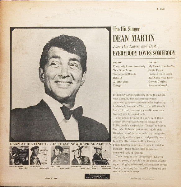 Dean Martin - Everybody Loves Somebody - 1964