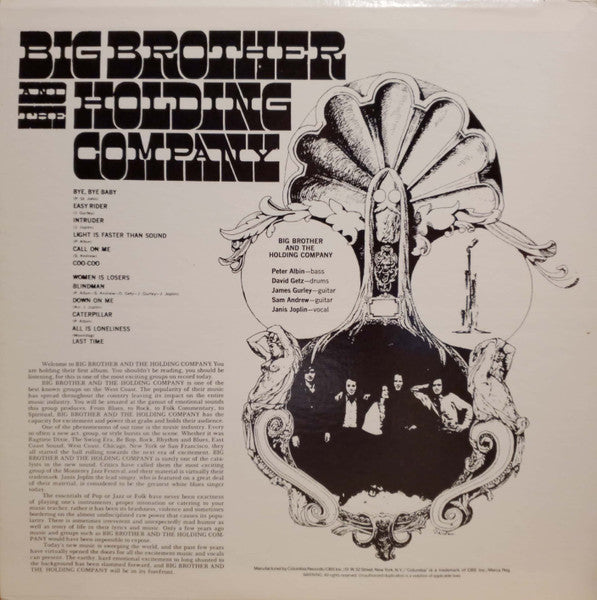 Big Brother & The Holding Company - Big Brother & The Holding Company Featuring Janis Joplin - 1970