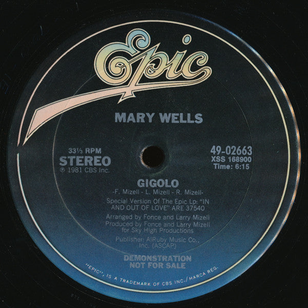 Mary Wells - Gigolo