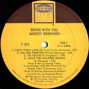 Smokey Robinson - Being With You - 1981
