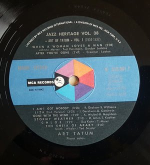 Art Tatum - Art Tatum 1 Piano Solos "Art Of Tatum" 1934-1937