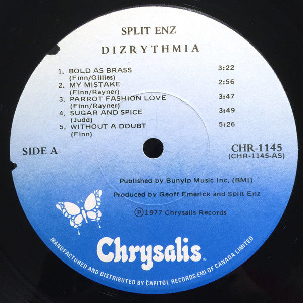 Split Enz - Dizrythmia - 1977