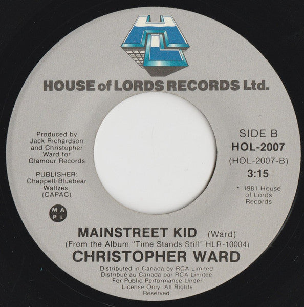 Christopher Ward - So Long Baby Jane - 1981