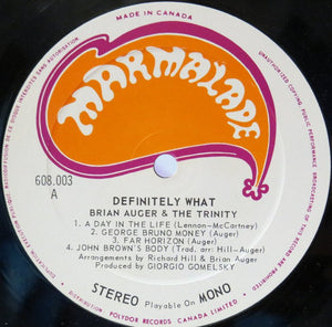 Brian Auger & The Trinity - Definitely What!