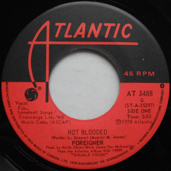 Foreigner - Hot Blooded - 1978