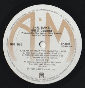 Chas Jankel - Questionnaire - 1981