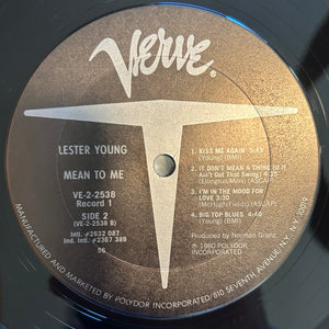 Lester Young - Mean To Me