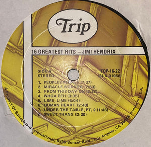 Jimi Hendrix - 16 Greatest Hits - 1976