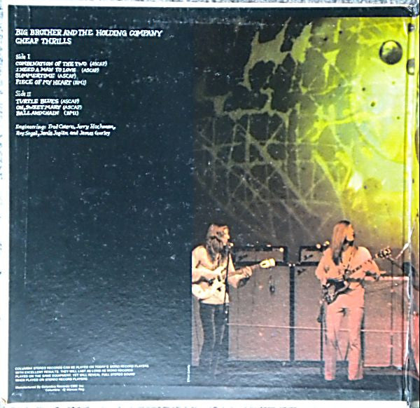 Big Brother & The Holding Company - Cheap Thrills Vinyl Record