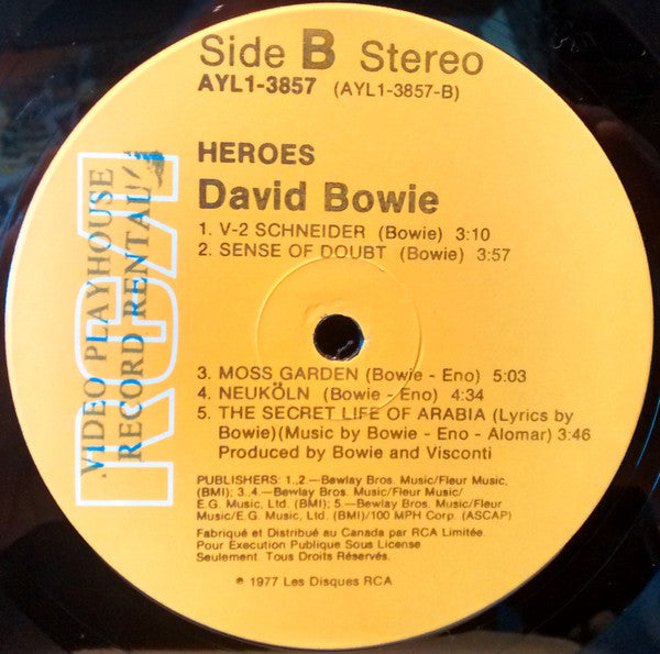 David Bowie - "Heroes" - 1980