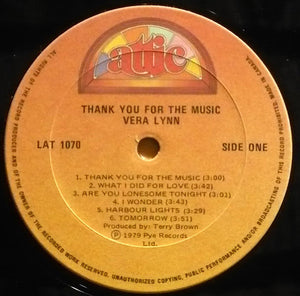 Vera Lynn - Thank You For The Music (I Sing The Songs) - 1979