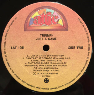 Triumph - Just A Game - 1979