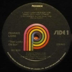 Frankie Laine - That Lucky Old Sun