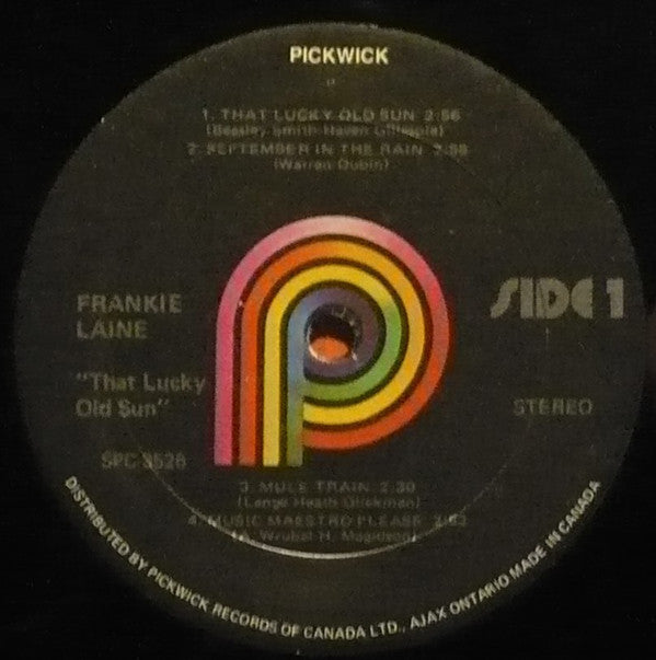 Frankie Laine - That Lucky Old Sun