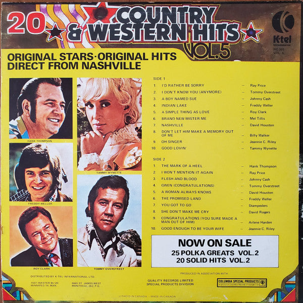Various - 20 Country & Western Hits Vol. 5