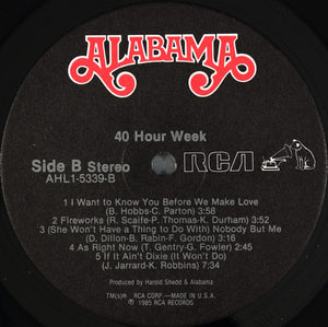 Alabama - 40 Hour Week - 1985