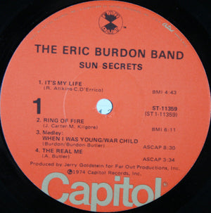The Eric Burdon Band - Sun Secrets Vinyl Record