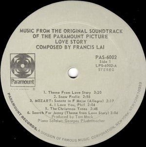 Francis Lai - Love Story - Music From The Original Soundtrack