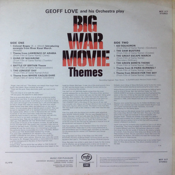 Geoff Love & His Orchestra - Big War Movie Themes