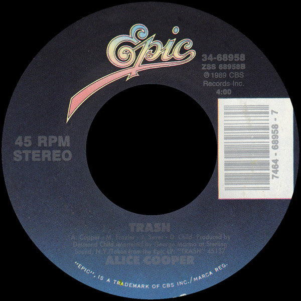 Alice Cooper - Poison / Trash - 1989