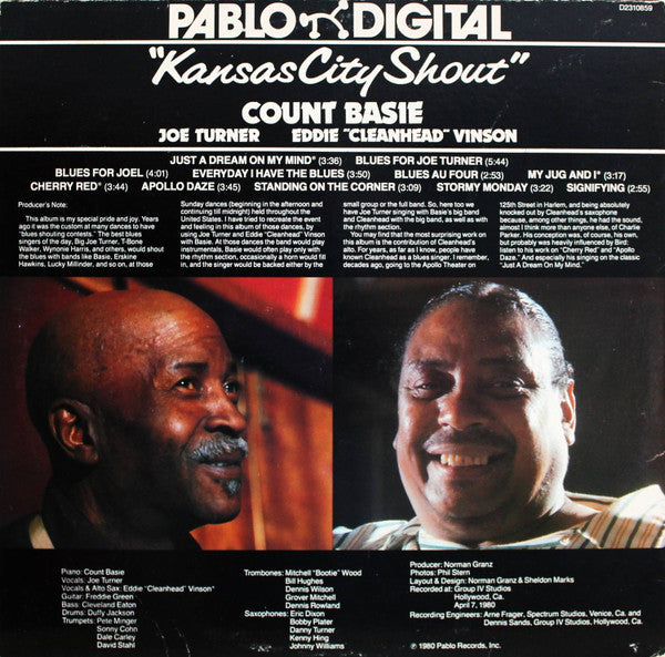 Count Basie, Big Joe Turner, Eddie "CleanHead" Vinson - Kansas City Shout - 1980