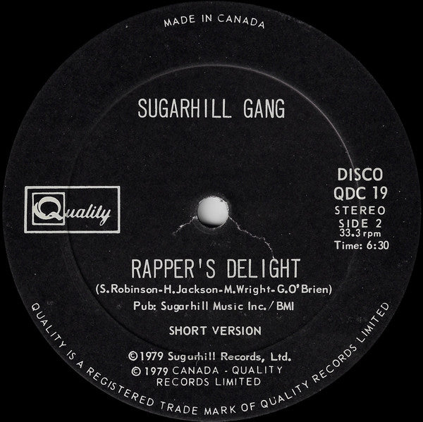 Sugarhill Gang - Rapper's Delight - 1979