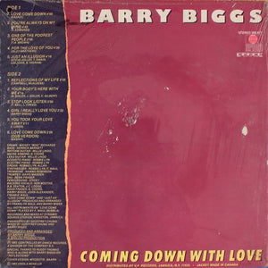 Barry Biggs - Coming Down With Love -