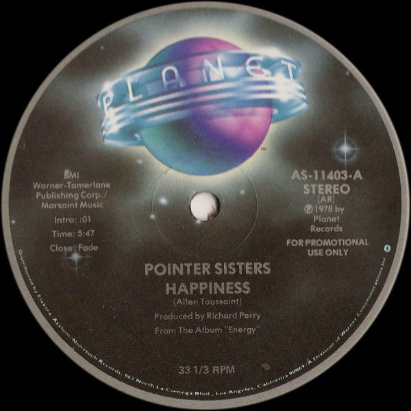 Pointer Sisters - Happiness - 1978