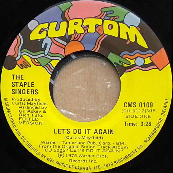 Staple Singers, The - Let's Do It Again / After Sex - 1975