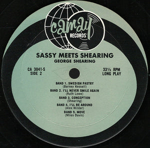 Sarah Vaughan, George Shearing - Sassy Meets Shearing - 1962