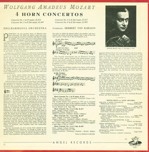 Wolfgang Amadeus Mozart / Dennis Brain, Philharmonia Orchestra, Herbert von Karajan - Horn Concertos -